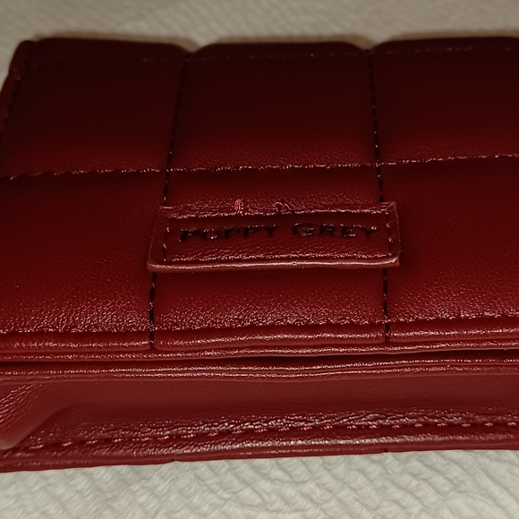 POPPY GREY QUILTED PRESTON MEDIUM BIFOLD WALLET W/ - Picture 5 of 16